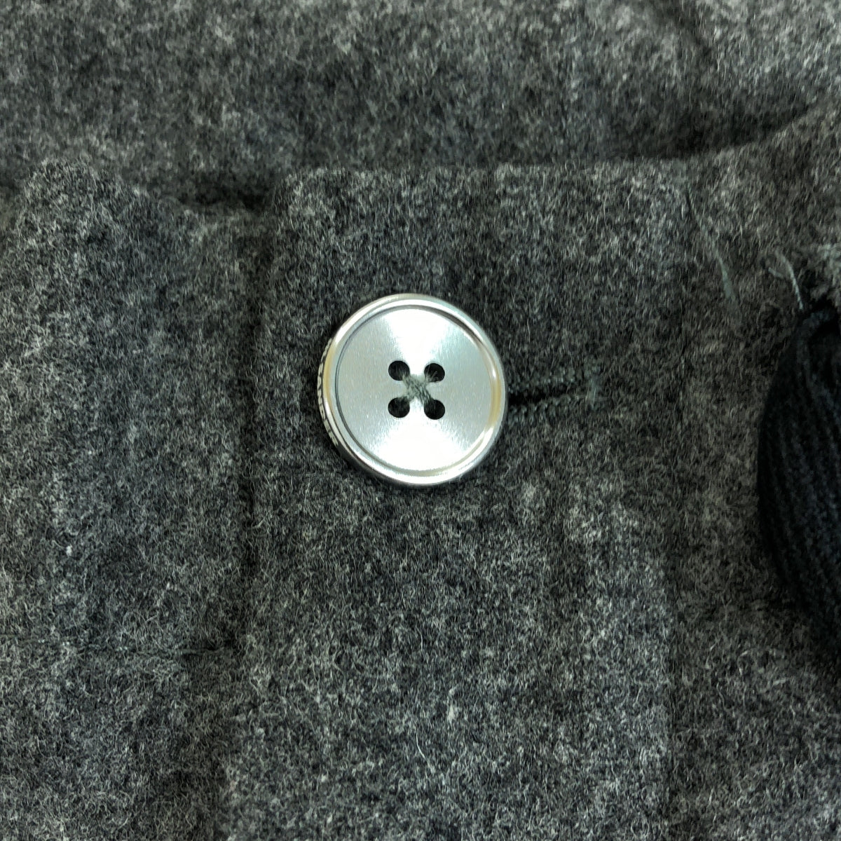 JIL SANDER+ / ジルサンダープラス | ウール メルトン ドローストリング ワイドパンツ | XS | グレー | レディース