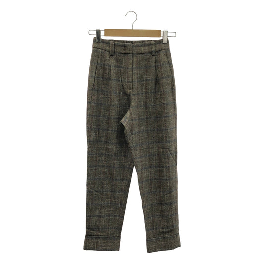 PESERICO | Wool tweed slacks pants | 38 | Brown | Women's