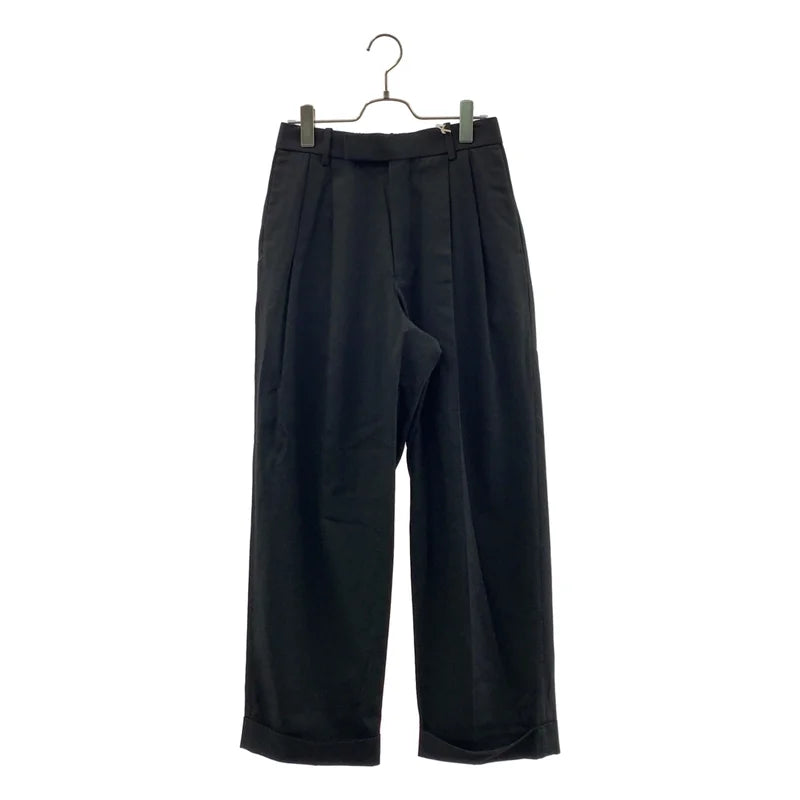 MARKAWARE / 마카웨어 | 2026SS | 60/2 오가닉 강연 보일 3/2 트윌 더블 플리티드 세미 이지 트라우저 팬츠 | 1 | 남성