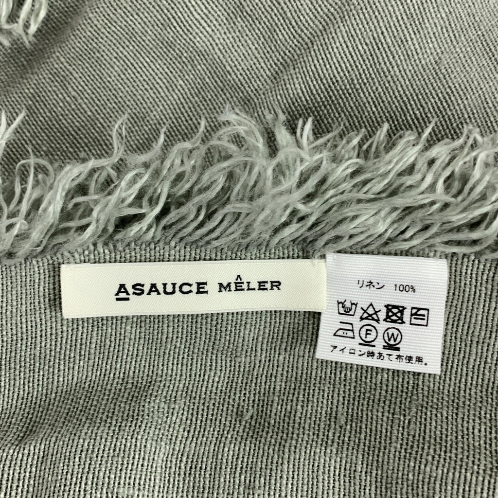 ASAUCE MELER / 어소스 메레 | 린넨 프린지 대형 스톨 |