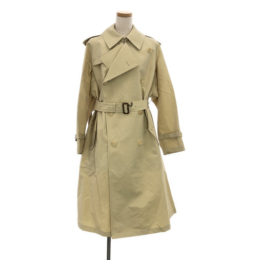 [New] AURALEE | 2023SS | EXCLUSIVE WASHI POLYESTER HIGH DENSITY CLOTH BIG TRENCH COAT | 1 | Ivory Beige | Women's