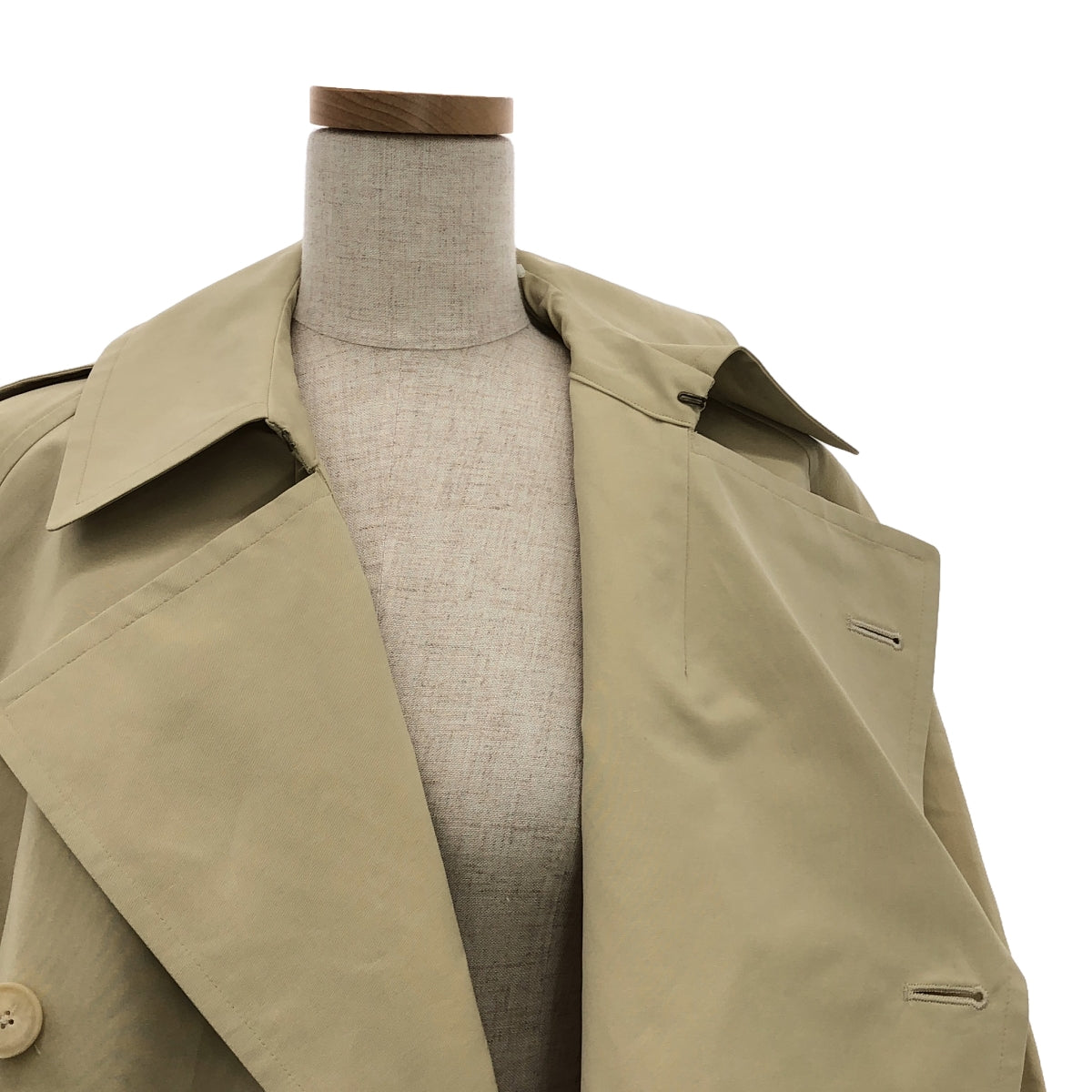 【신품】 AURALEE / 오라리 | 2023SS | EXCLUSIVE WASHI POLYESTER HIGH DENSITY CLOTH BIG TRENCH COAT 트렌치 코트 | 1 | 아이보리 베이지 | 여성