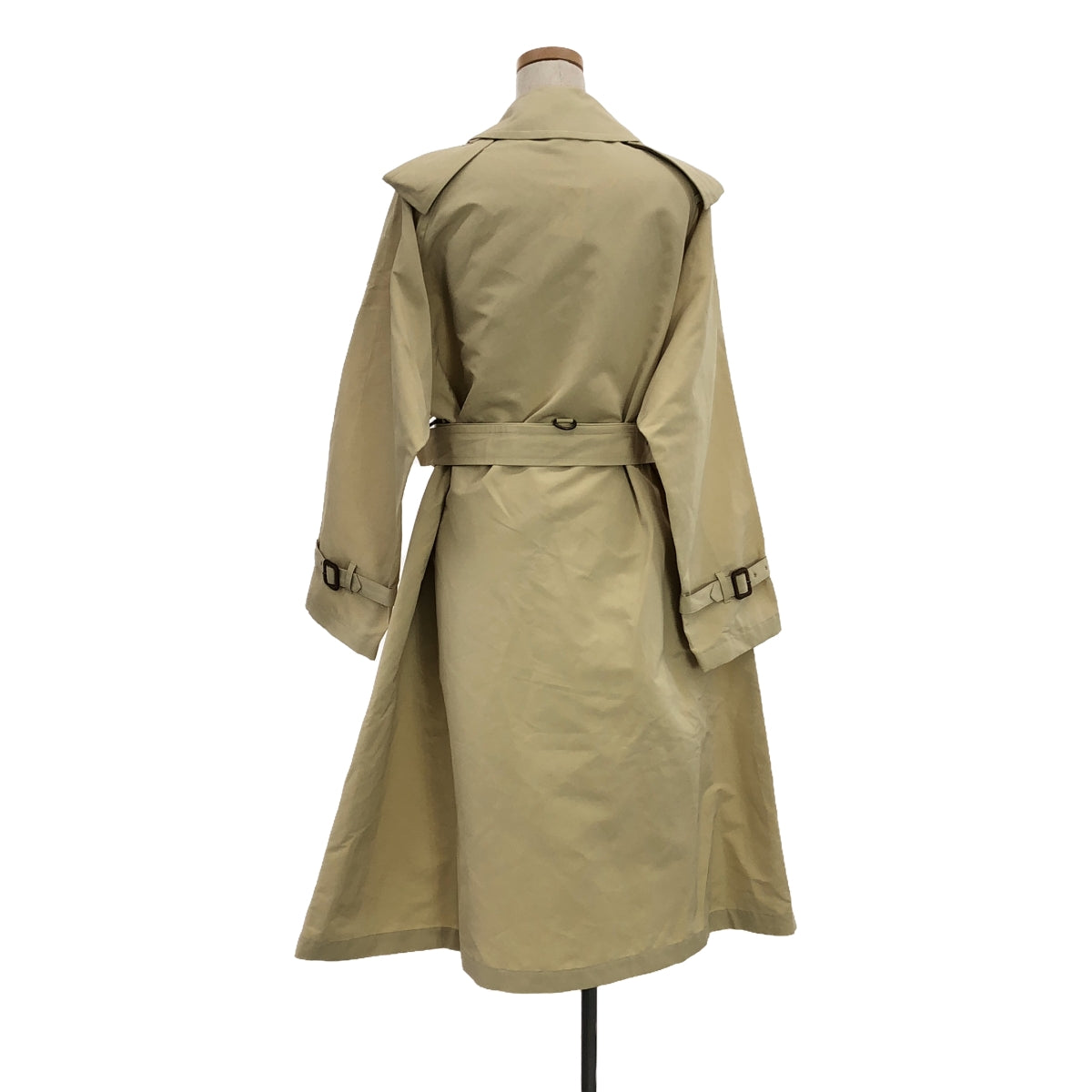 【新品】  AURALEE / オーラリー | 2023SS | EXCLUSIVE WASHI POLYESTER HIGH DENSITY CLOTH BIG TRENCH COAT トレンチコート | 1 | アイボリーベージュ | レディース