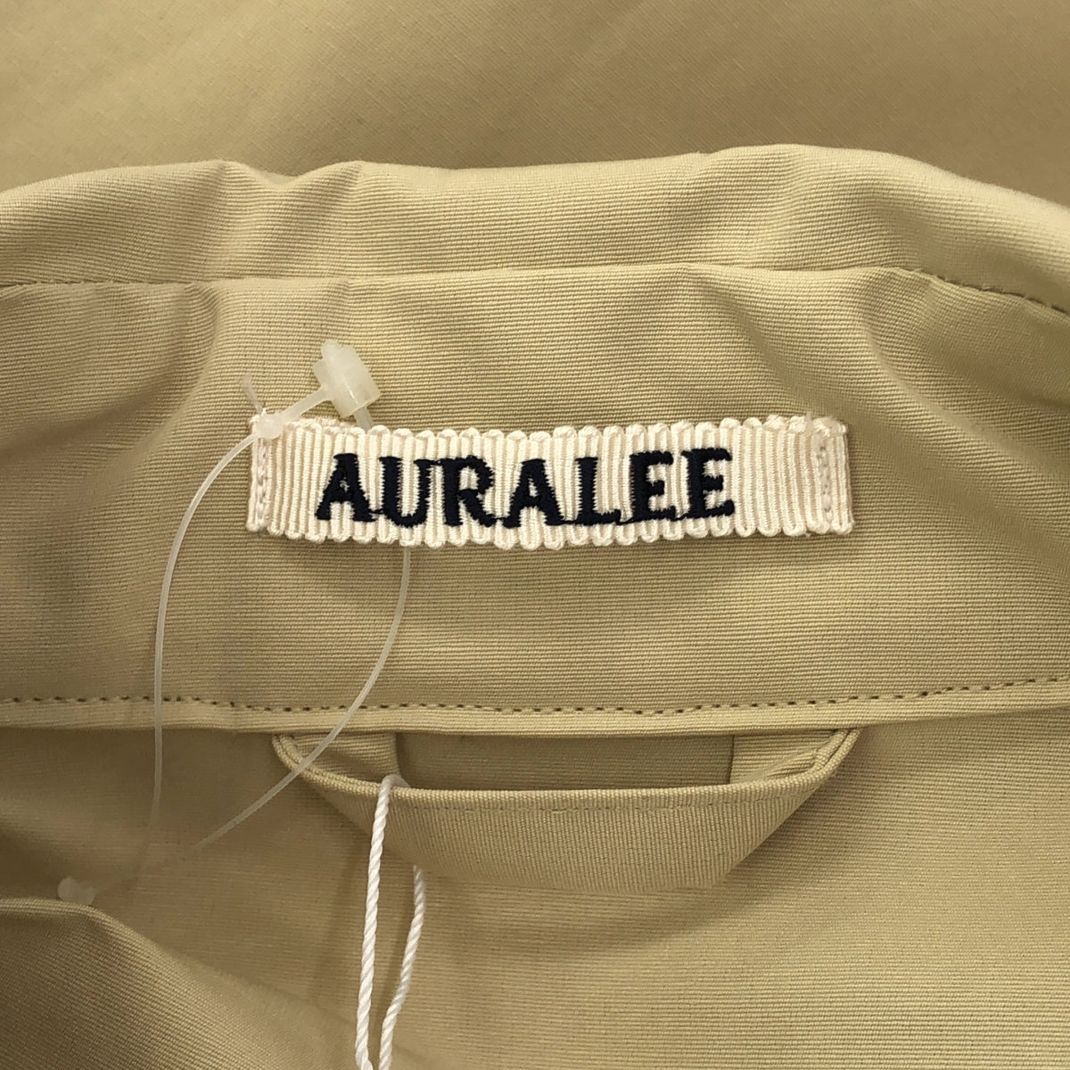 【新品】  AURALEE / オーラリー | 2023SS | EXCLUSIVE WASHI POLYESTER HIGH DENSITY CLOTH BIG TRENCH COAT トレンチコート | 1 | アイボリーベージュ | レディース