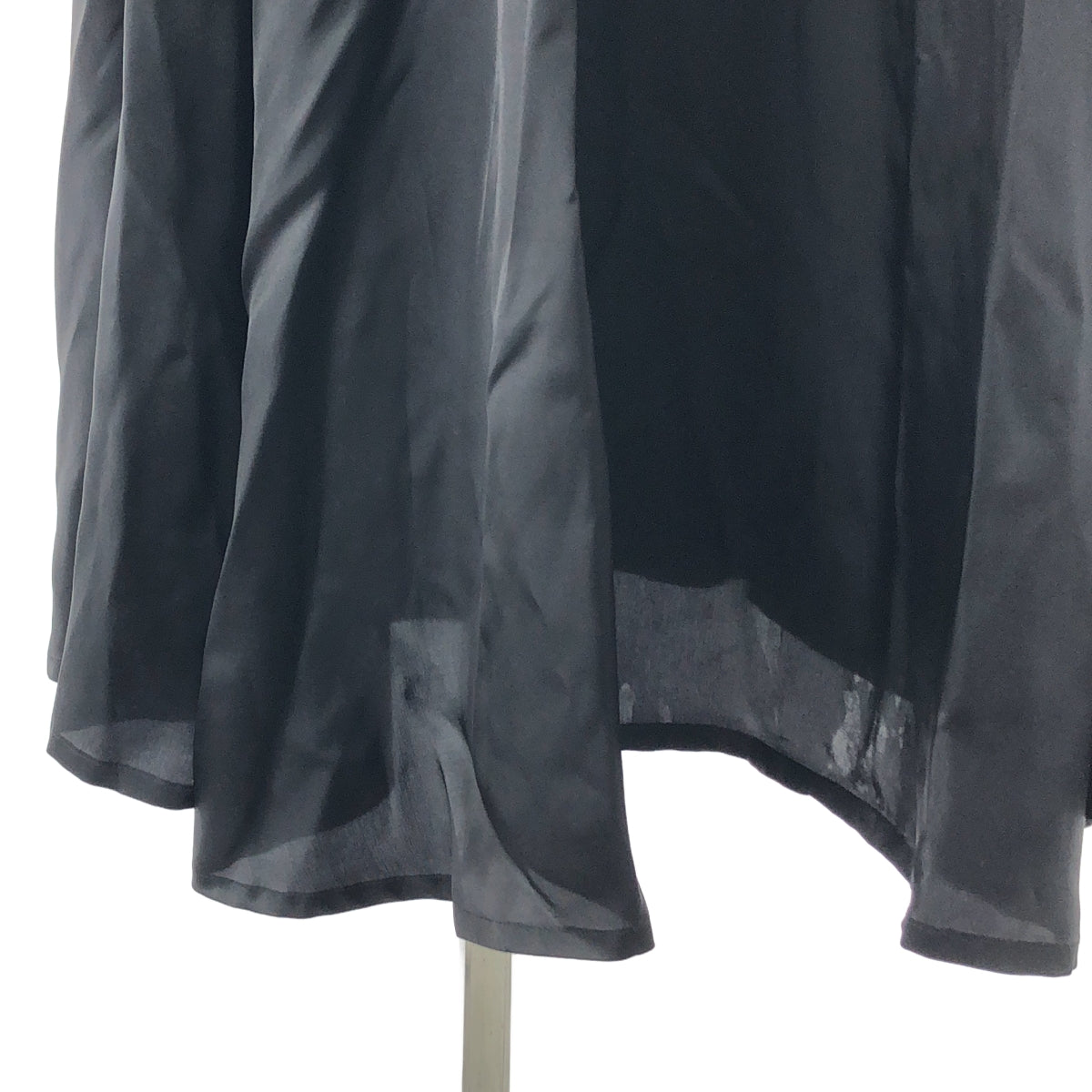 【미품】 noir kei ninomiya / 느와르 케이니 노미야 | 2025SS | 울 × 큐프라 트윌 원피스 | S | 블랙 |