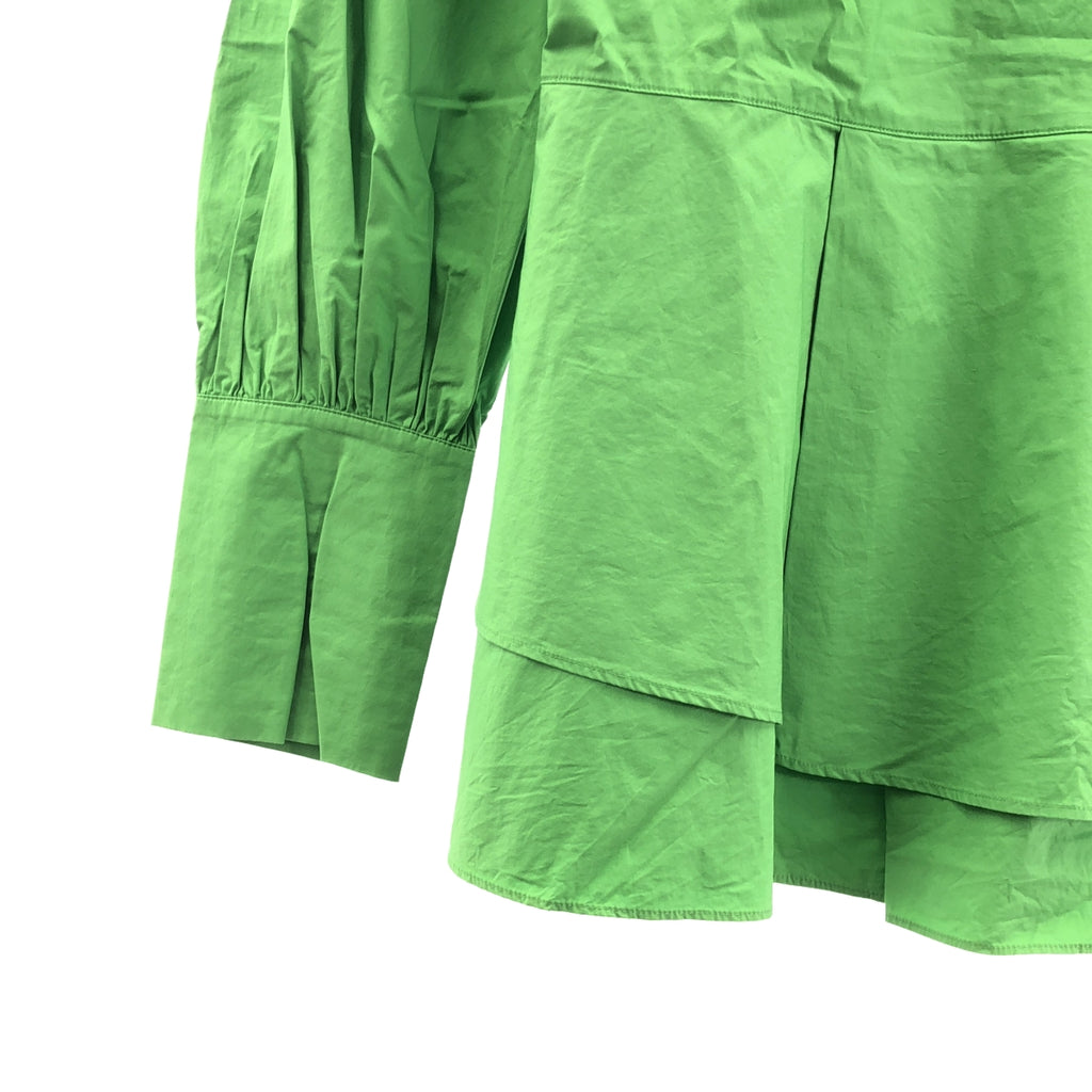 allureville / アルアバイル | イレギュラーヘムペプラムブラウス | 2 | グリーン | レディース