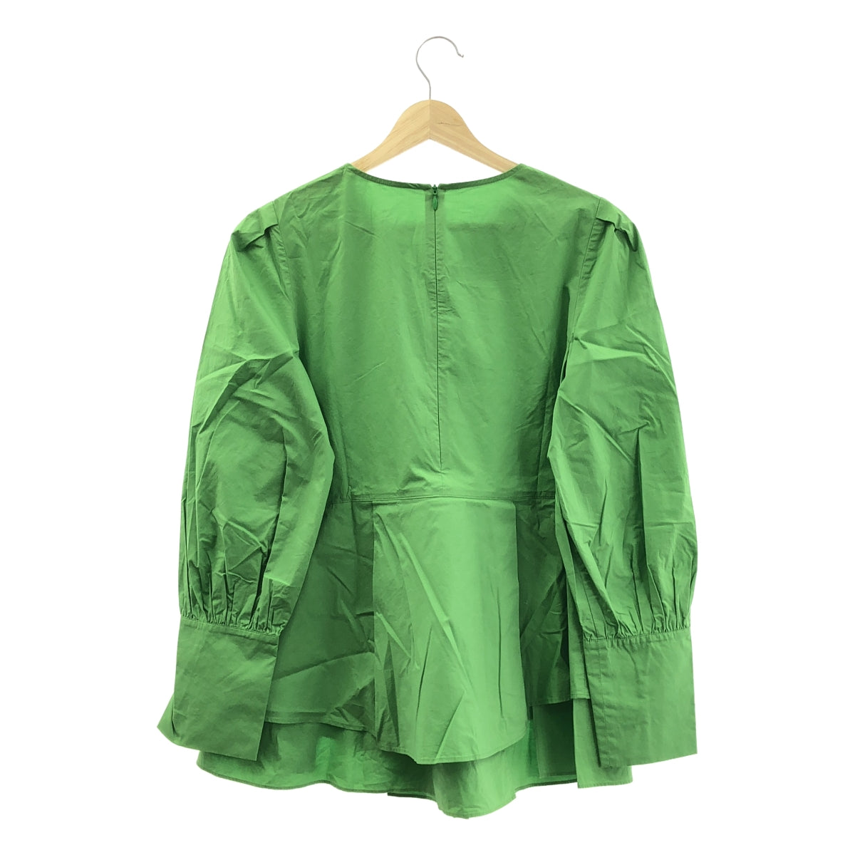 allureville / アルアバイル | イレギュラーヘムペプラムブラウス | 2 | グリーン | レディース