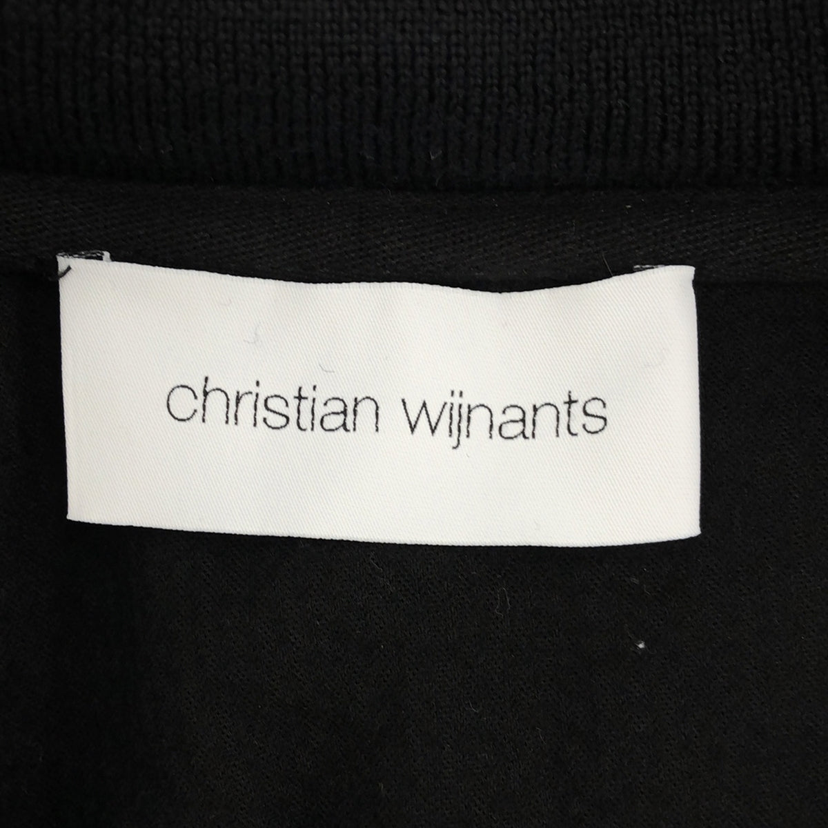 Christian Wijnants / クリスチャンワイナンツ | レーヨン コーデュロイ ストレッチ アシンメトリー オーバーサイズ プルオーバー | S | ブラック | レディース