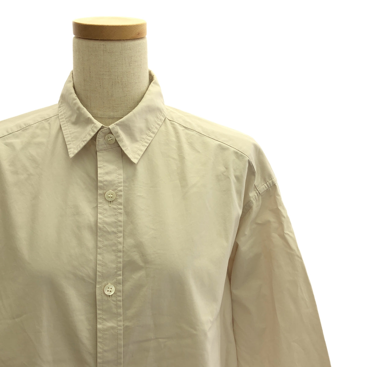 BEARDSLEY / 비어즐리 | 코튼 롱 셔츠 원피스 | F | 베이지 | 여성