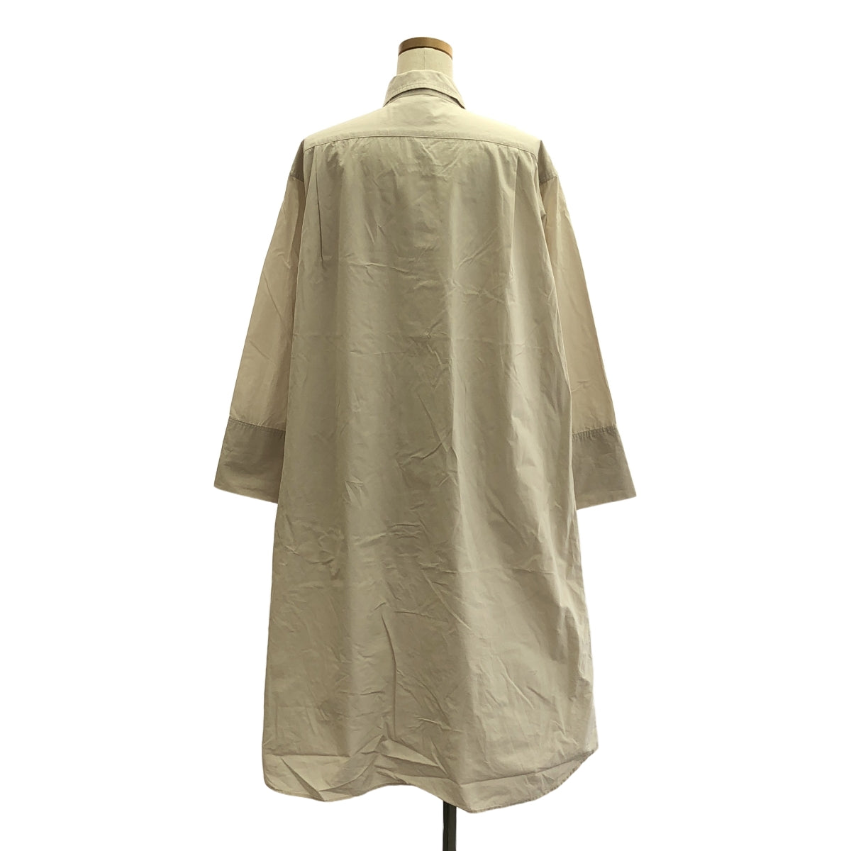 BEARDSLEY / 비어즐리 | 코튼 롱 셔츠 원피스 | F | 베이지 | 여성