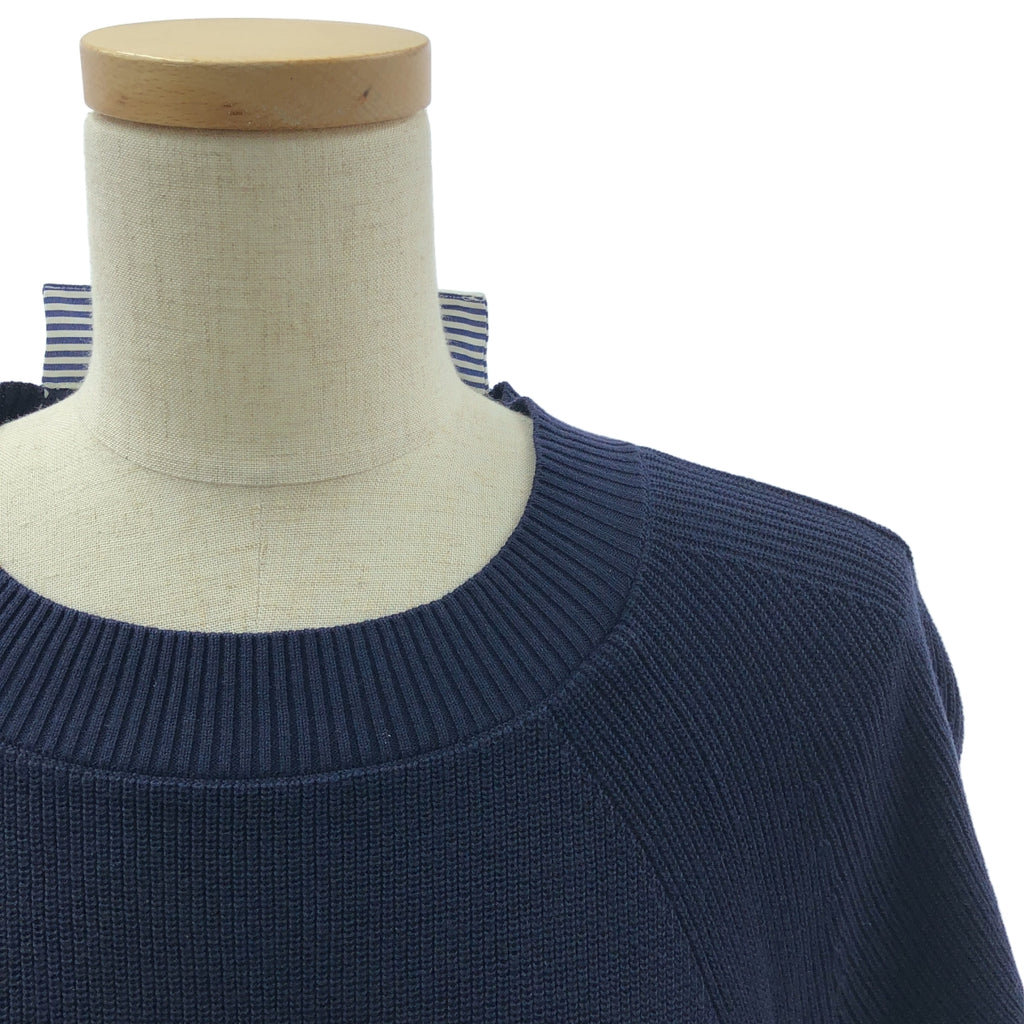 sacai | 棉質針織連身裙，條紋針織長襯衫裙 | 尺寸 2 | 女款