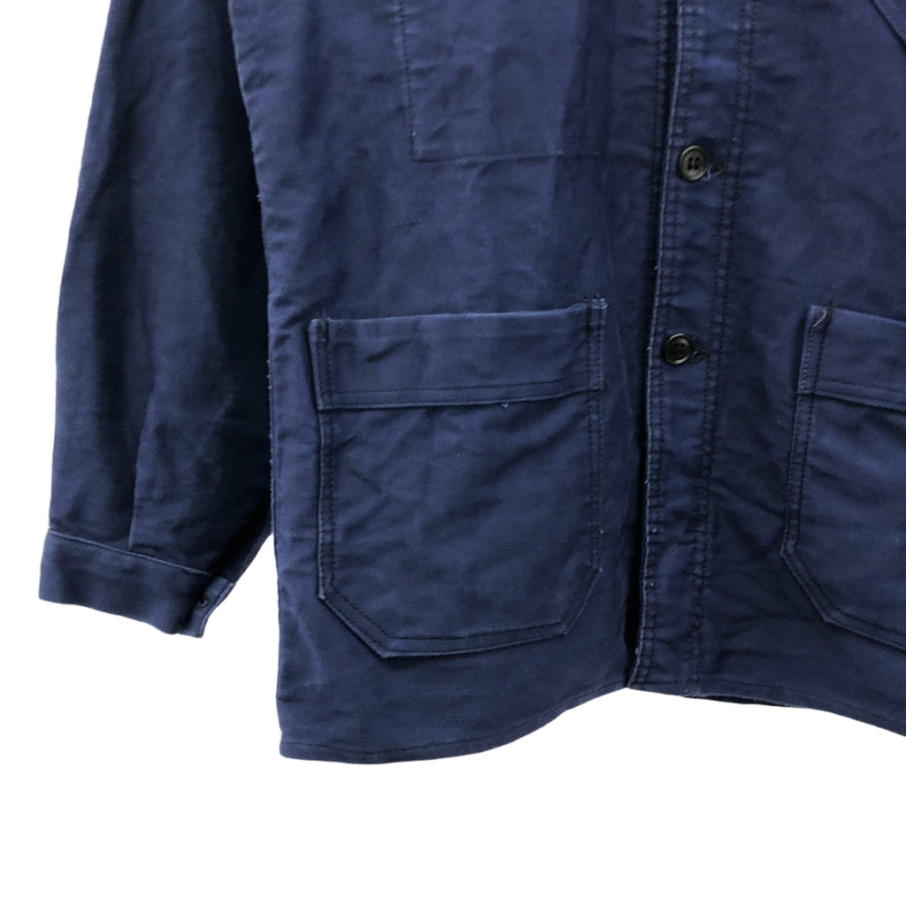 EURO VINTAGE / ユーロヴィンテージ | 推定30-40s ヴィンテージ L'INEGALABLE フレンチワーク モールスキン ジャケット | 44 | ネイビー | メンズ