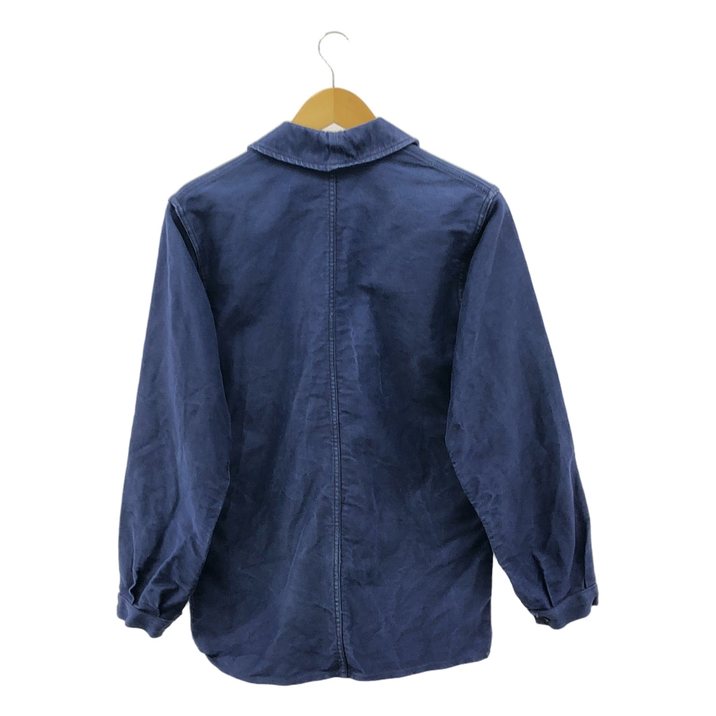 EURO VINTAGE / ユーロヴィンテージ | 推定30-40s ヴィンテージ L'INEGALABLE フレンチワーク モールスキン ジャケット | 44 | ネイビー | メンズ