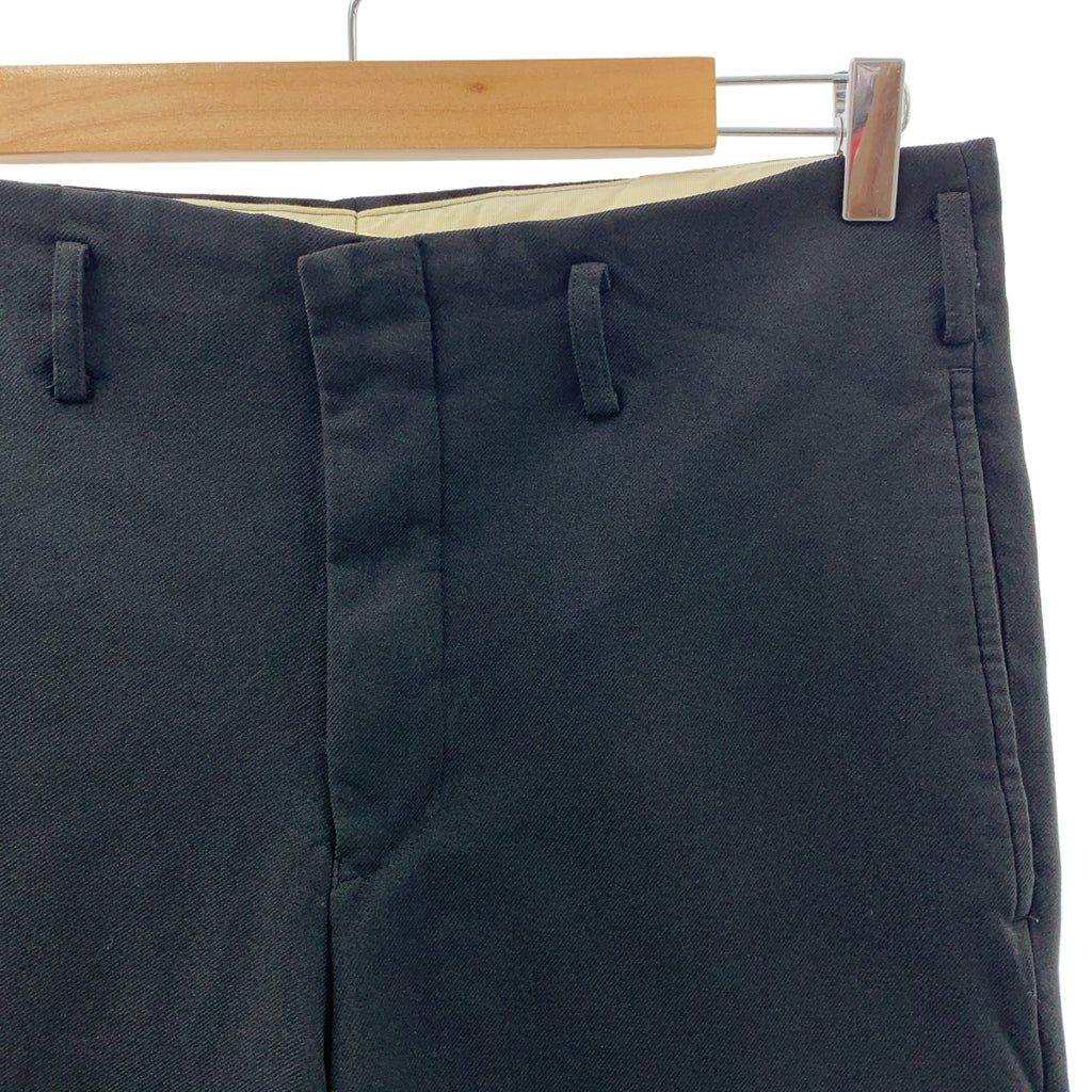 COMME des GARCONS HOMME PLUS / 콤데 갤슨 옴플루스 | 2021SS | 폴리에스터 제품 가공 슬랙스 팬츠 | M | 블랙 | 남성