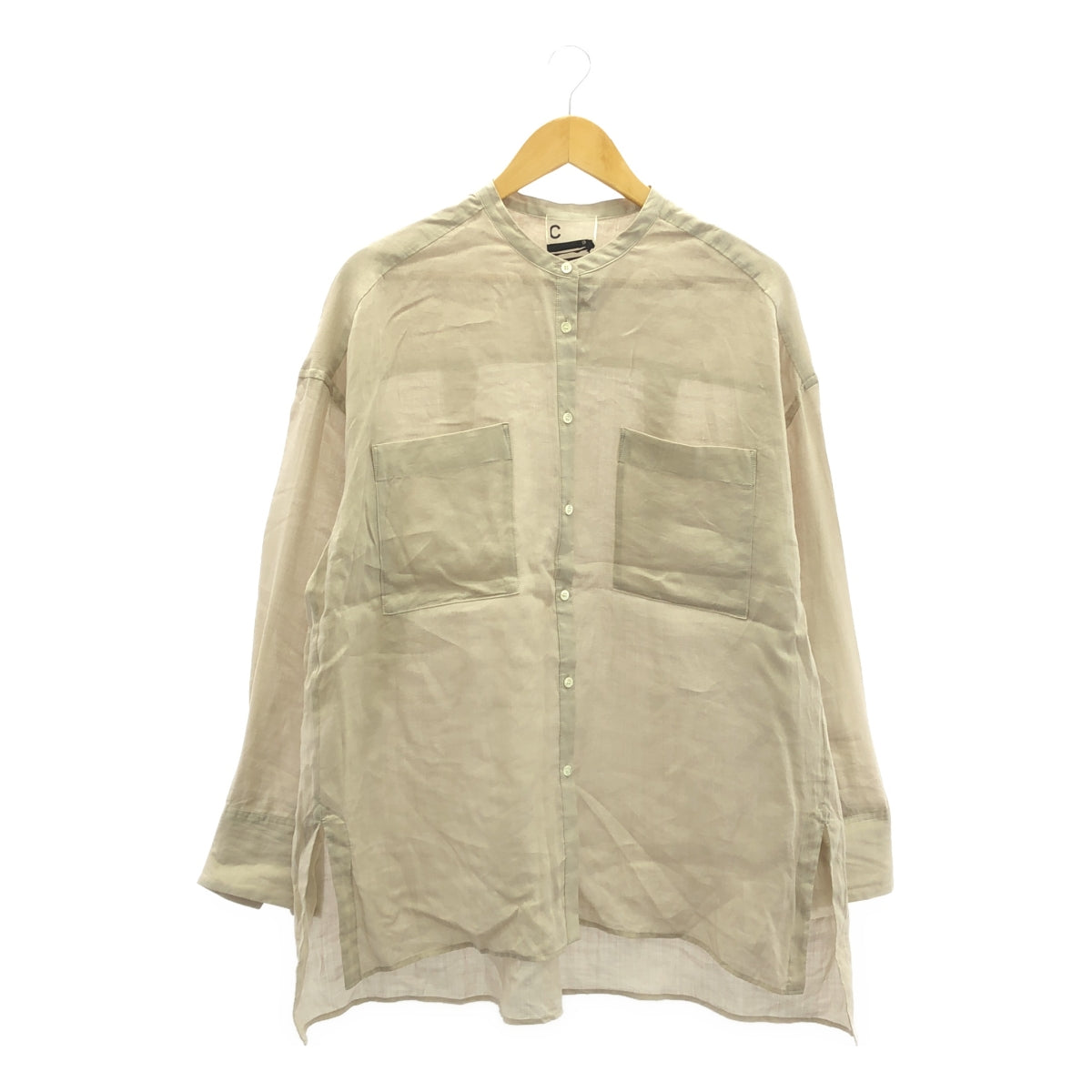 Chaos | Linen band collar shirt | F | Women's