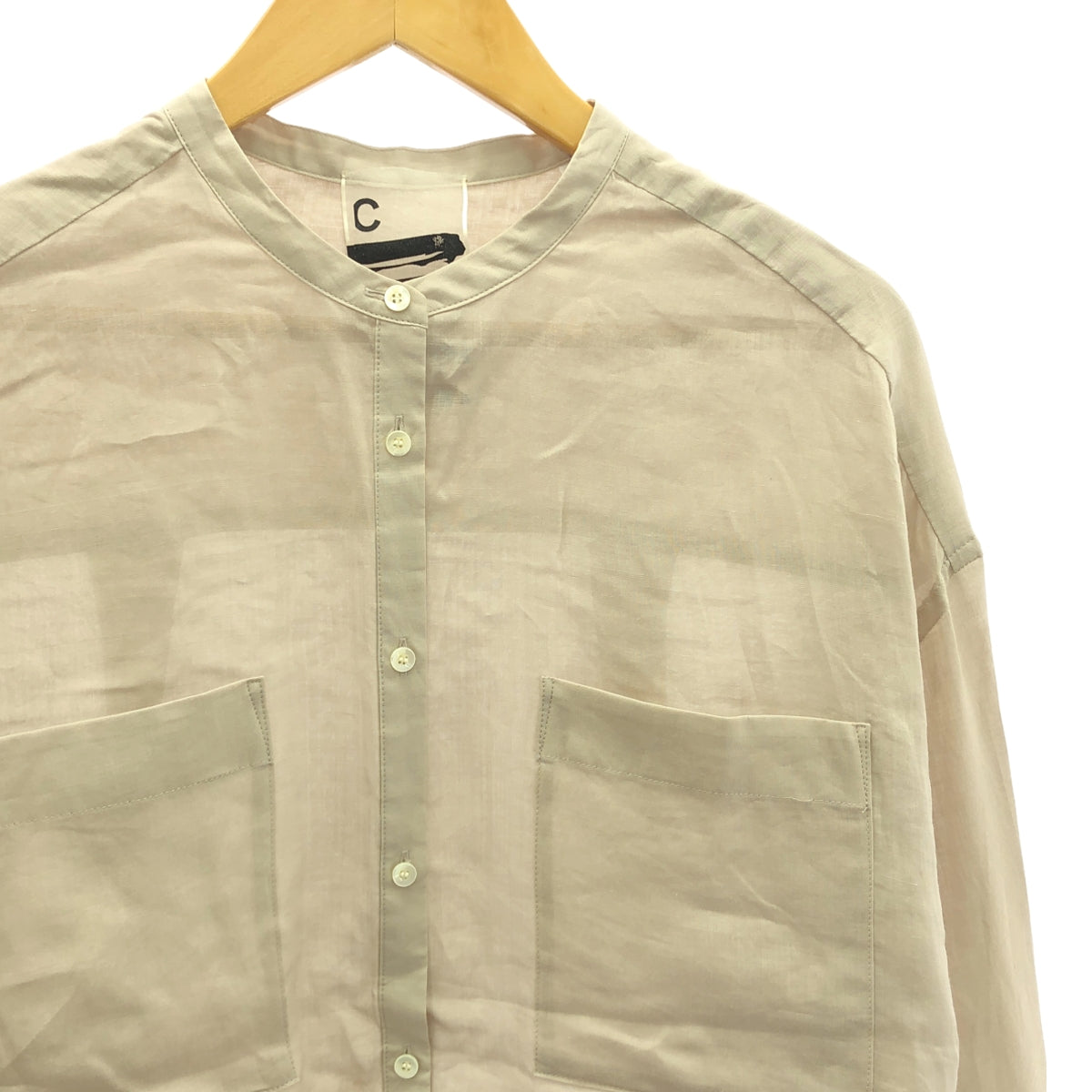 Chaos | Linen band collar shirt | F | Women's