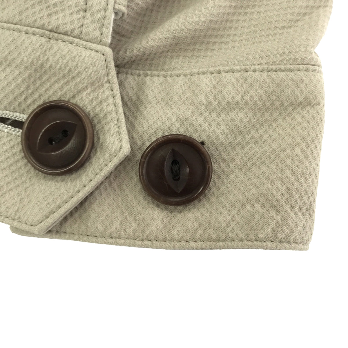 ANSNAM / アンスナム | Zip Blouson / リバーシブル スイングトップ ブルゾン / ジップアップジャケット | 2 | ベージュ/ホワイト | メンズ