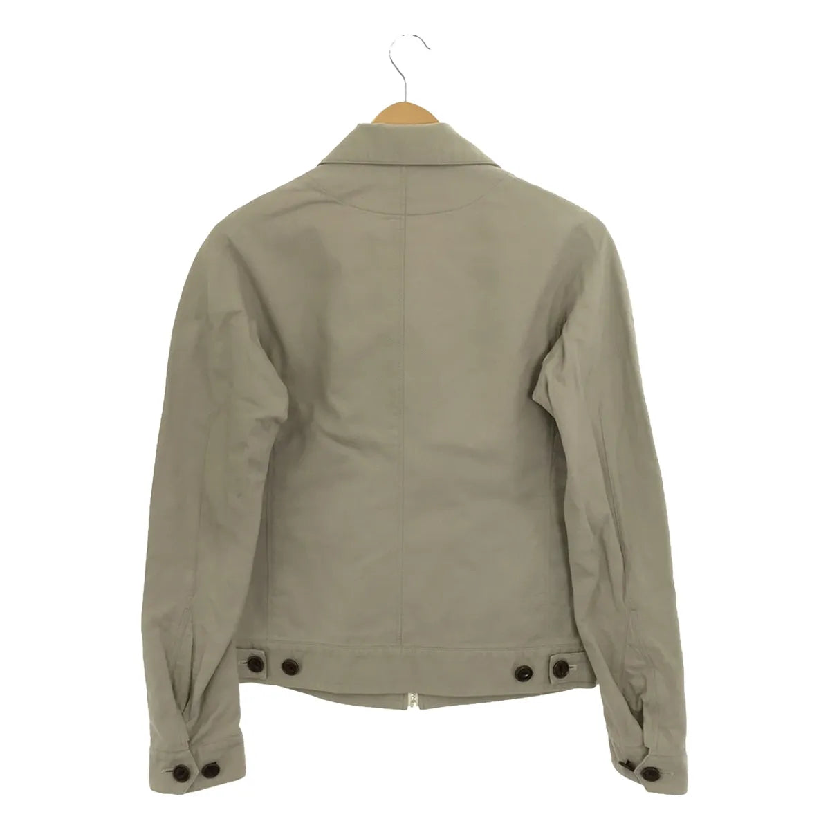 ANSNAM / アンスナム | Zip Blouson / リバーシブル スイングトップ ブルゾン / ジップアップジャケット | 2 | ベージュ/ホワイト | メンズ