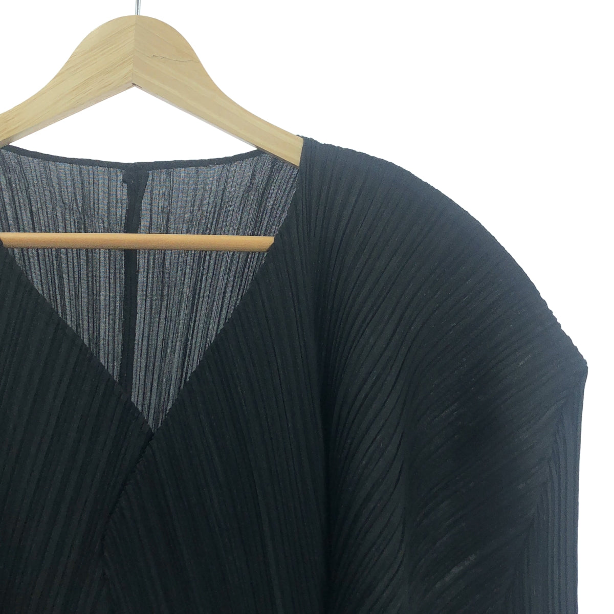 PLEATS PLEASE ISSEY MIYAKE / 플리츠 플리즈 이세이 미야케 | 버튼리스 플리츠 가디건 | 3 | 블랙 | 여성