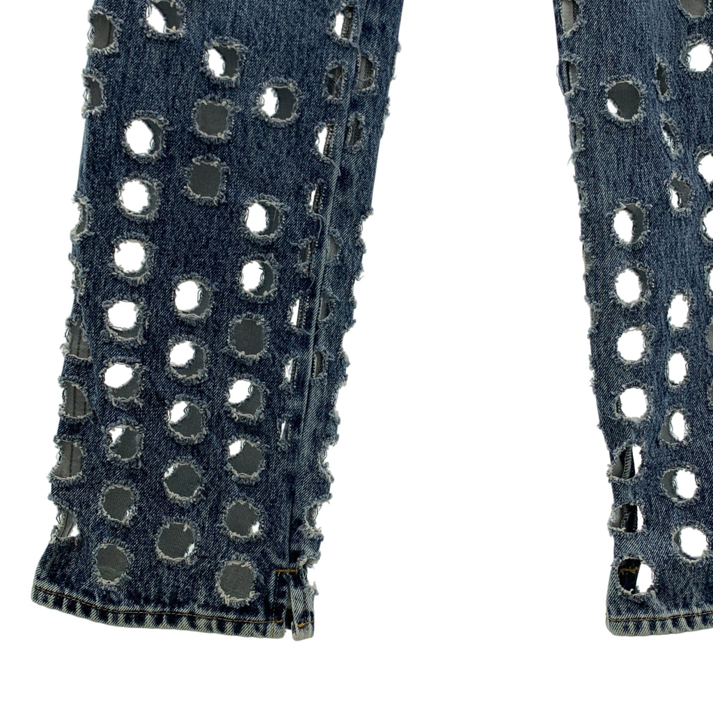 Maison Margiela / メゾンマルジェラ | 2020SS | パンチング デニム パンツ | 42 | レディース