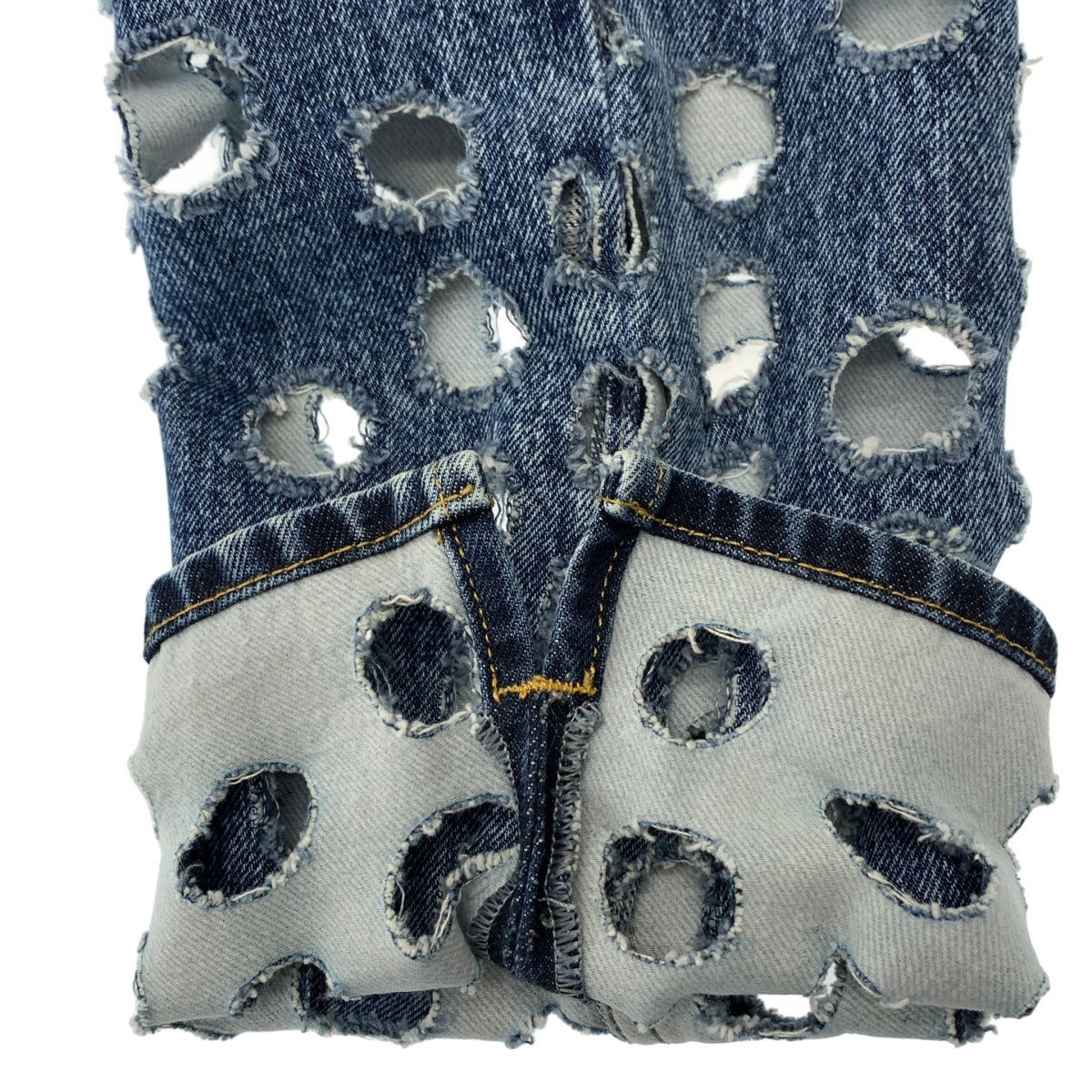 Maison Margiela / メゾンマルジェラ | 2020SS | パンチング デニム パンツ | 42 | レディース