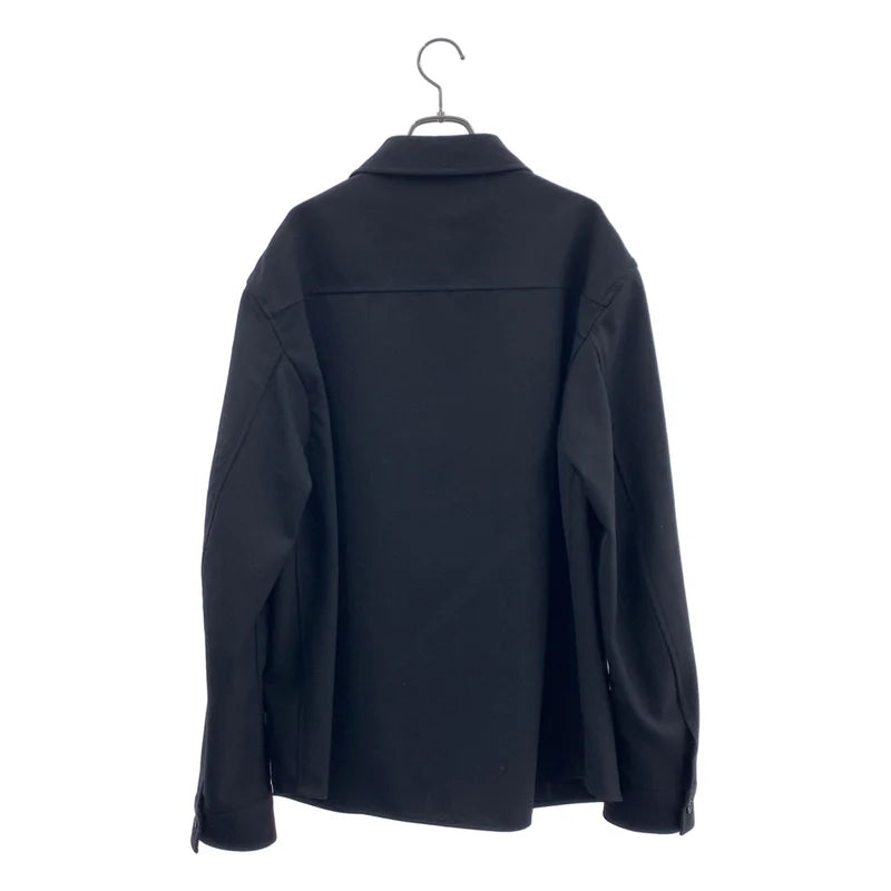 MARKAWARE / マーカウェア | 2024AW | ORGANIC WOOL SURVIVAL CLOTH OVER SHIRT オーバーシャツ | 3 | ブラック | メンズ