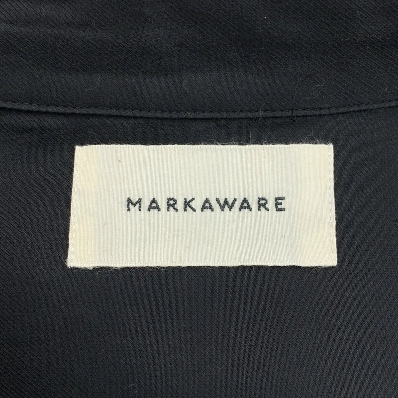 MARKAWARE / マーカウェア | 2024AW | ORGANIC WOOL SURVIVAL CLOTH OVER SHIRT オーバーシャツ | 3 | ブラック | メンズ