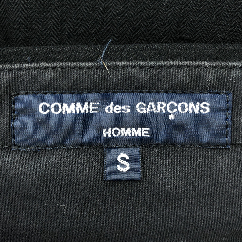 COMME des GARCONS 男士 | 2009秋冬 |羊毛亞麻人字紋休閒褲 | S |黑色|男士