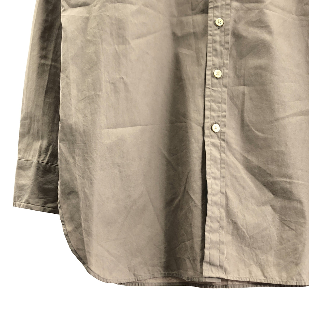 AURALEE / 오라리 | WASHED FINX TWILL SHIRTS 밴드 컬러 셔츠 | 0 | 여성