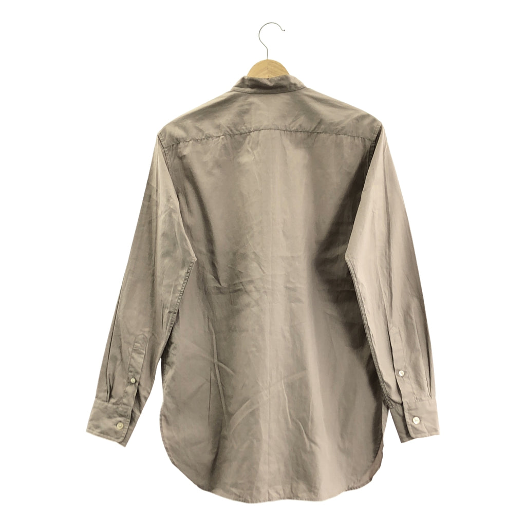 AURALEE / 오라리 | WASHED FINX TWILL SHIRTS 밴드 컬러 셔츠 | 0 | 여성