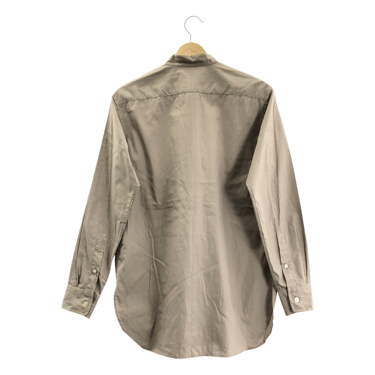 AURALEE / オーラリー | WASHED FINX TWILL SHIRTS バンドカラーシャツ | 0 | レディース