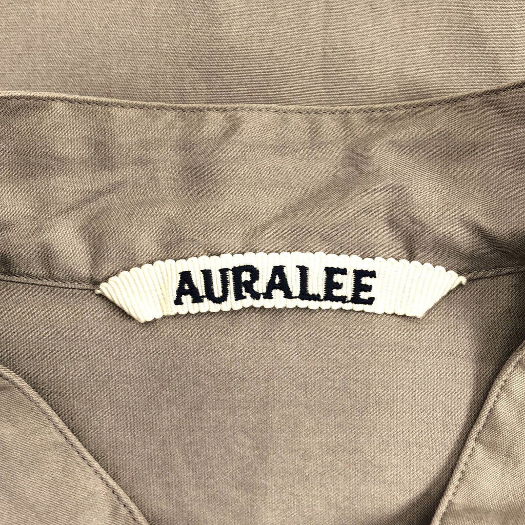 AURALEE / 오라리 | WASHED FINX TWILL SHIRTS 밴드 컬러 셔츠 | 0 | 여성