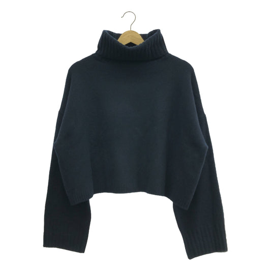 Deuxieme Classe | 2023AW | EVERYDAY I LIKE Cropped Turtleneck Pullover Knit | F | Navy | Women's