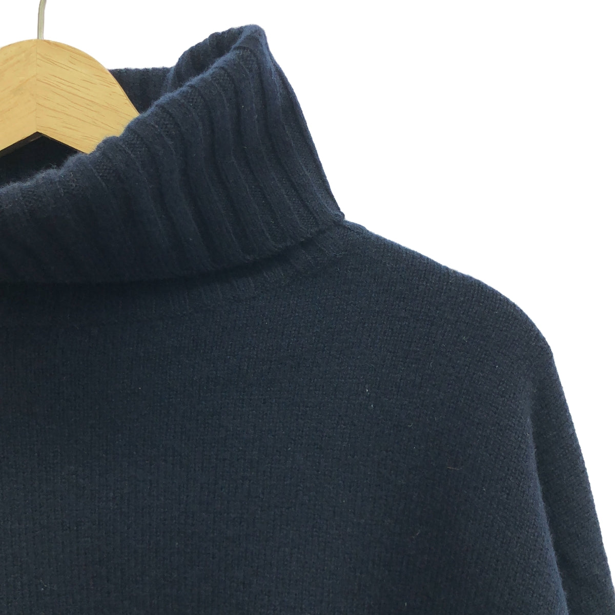 二級 | 2023秋冬 | EVERYDAY I LIKE 短款高領套頭針織衫 | F |海軍 |女性的