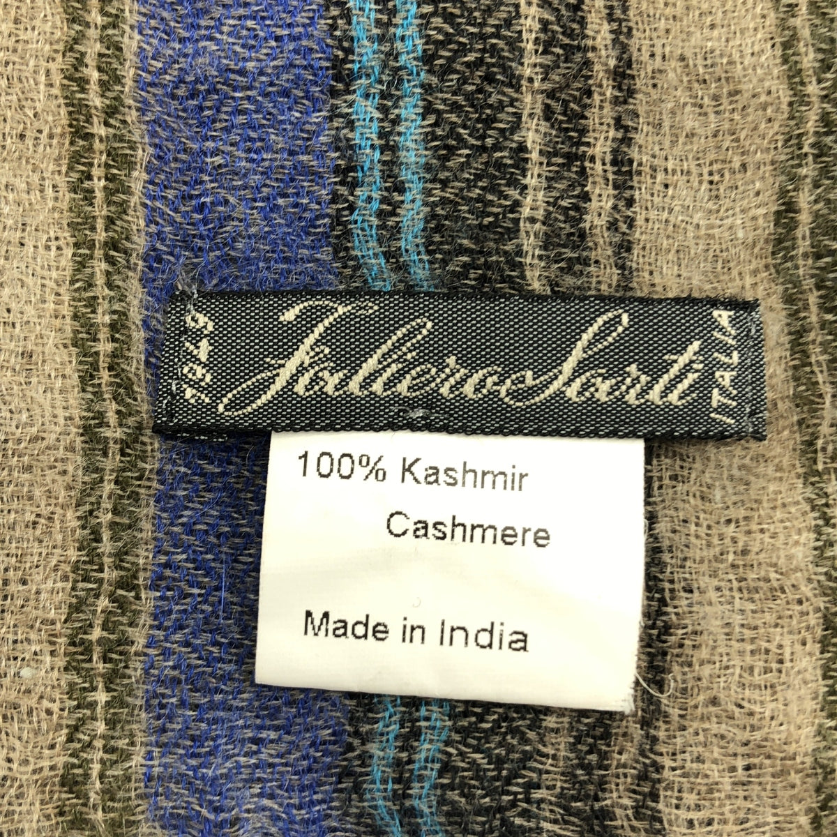 FALIERO SARTI / 파리 에로 살티 | 캐시미어 체크 프린지 스톨 |