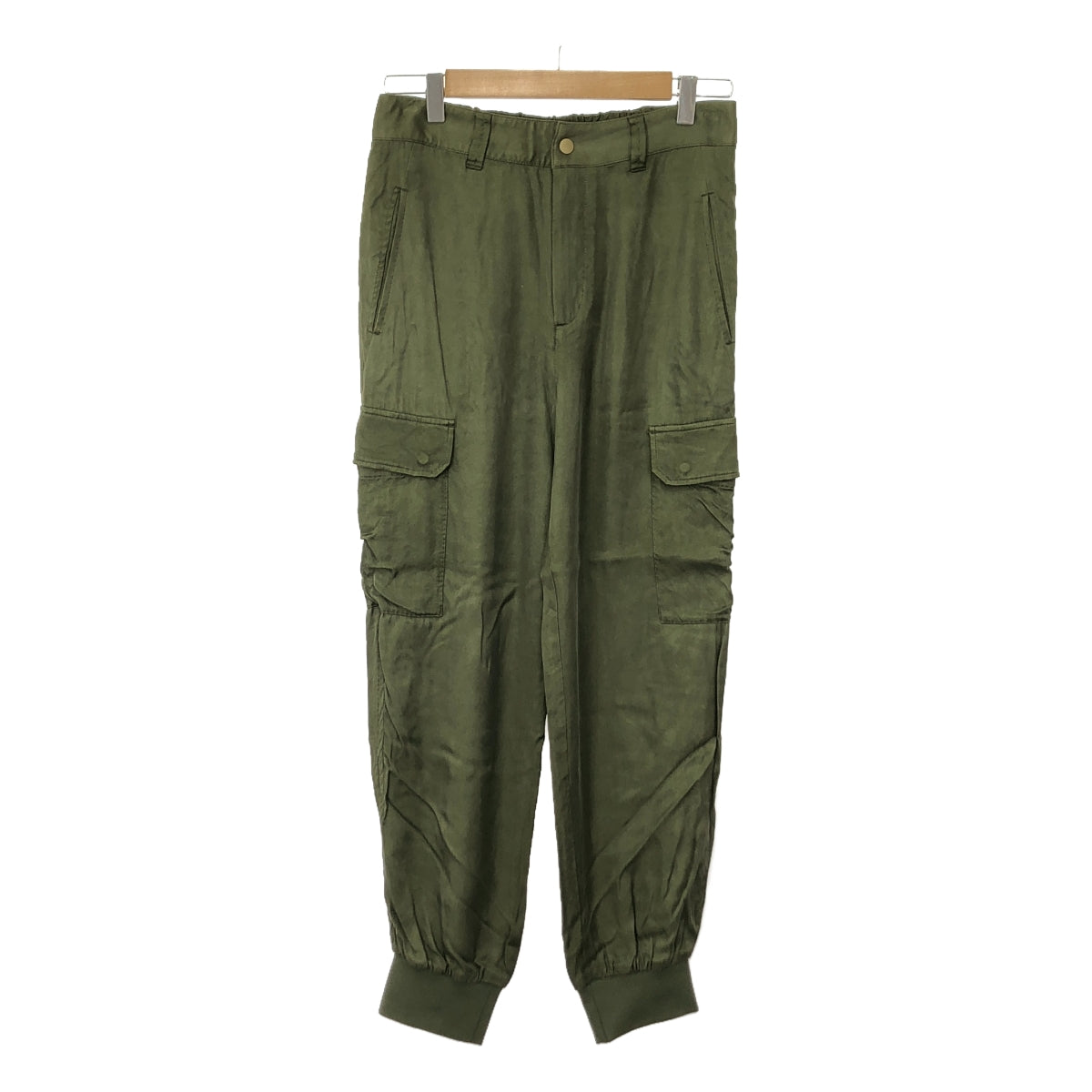 L'Appartement | Fibril Satin Cargo Pants | Size 38 | Women's