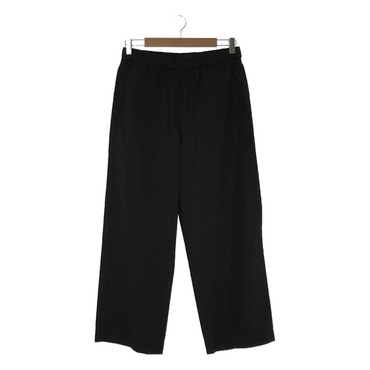 YLEVE / 일레브 | 2023SS | POLYESTER SILK TWILL TROUSERS 팬츠 | 2 | 블랙 | 여성