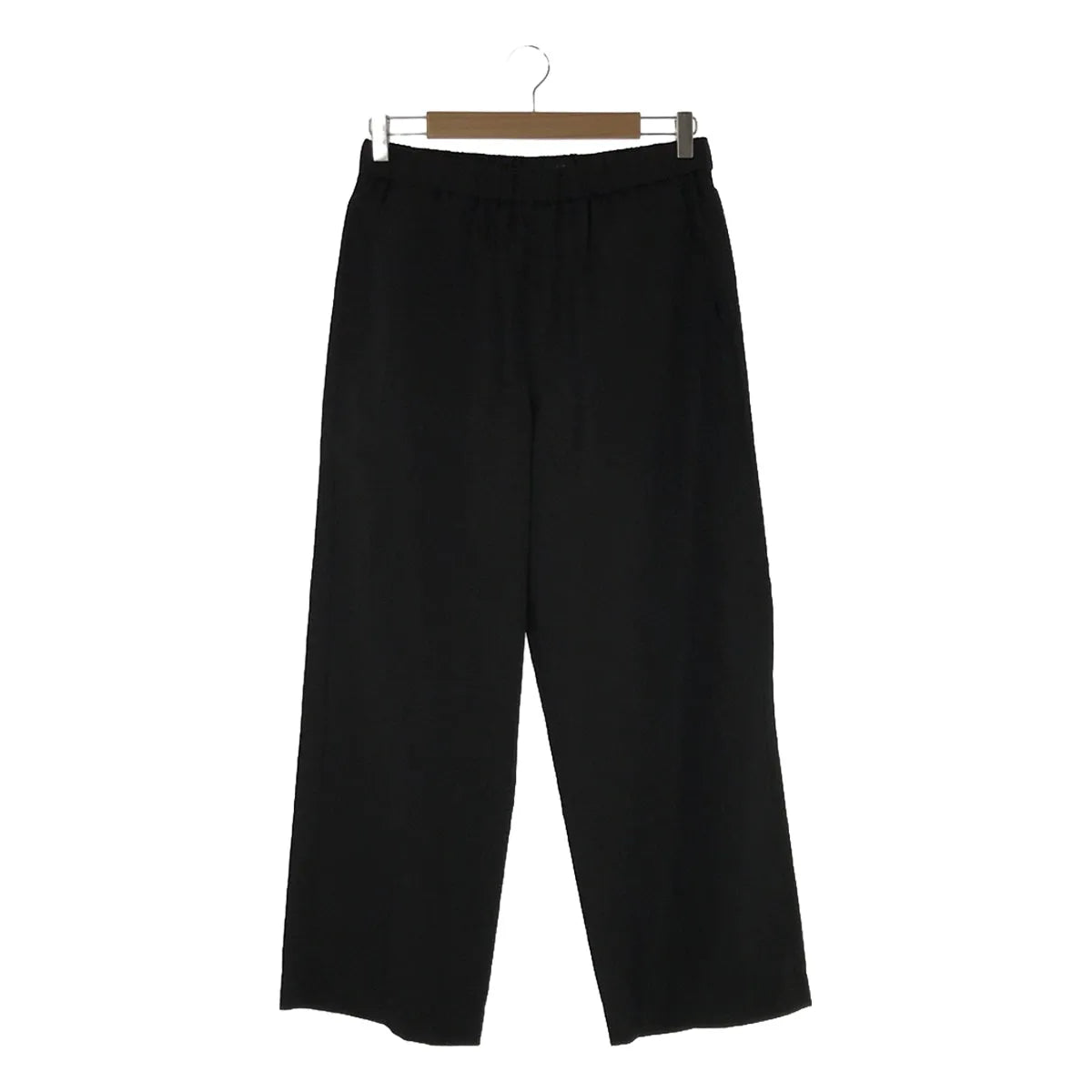 YLEVE / イレーヴ | 2023SS | POLYESTER SILK TWILL TROUSERS パンツ | 2 | ブラック | レディース