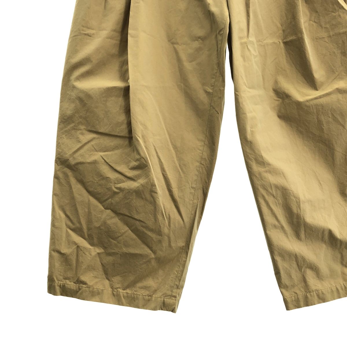 明日世界 |棉質錢布雷單褶寬褲 | S |男士