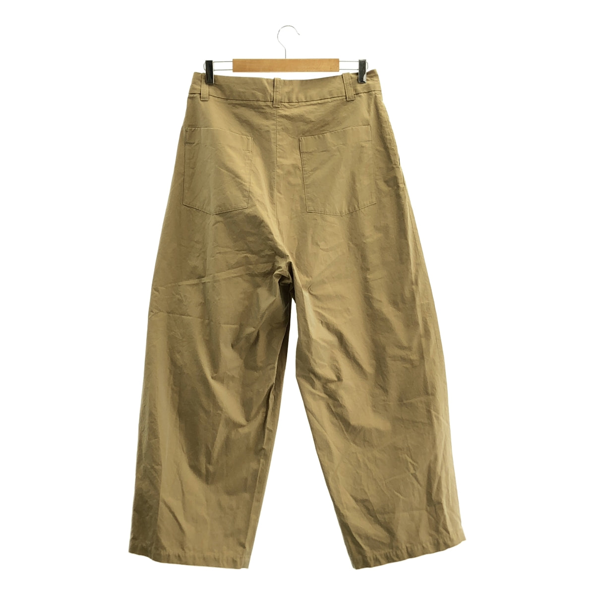 明日世界 |棉質錢布雷單褶寬褲 | S |男士