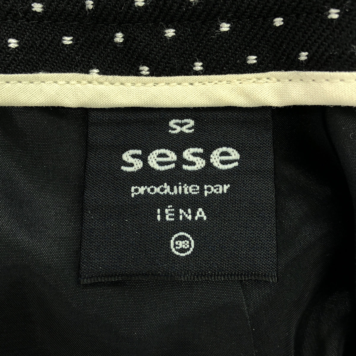 IENA / イエナ | sese ドット サブリナ パンツ | 38 | ブラック/ホワイト | レディース