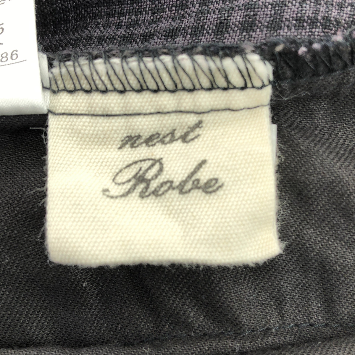 nest robe / ネストローブ | リネン グレンチェック イージー スカート | F | グレー系 | レディース