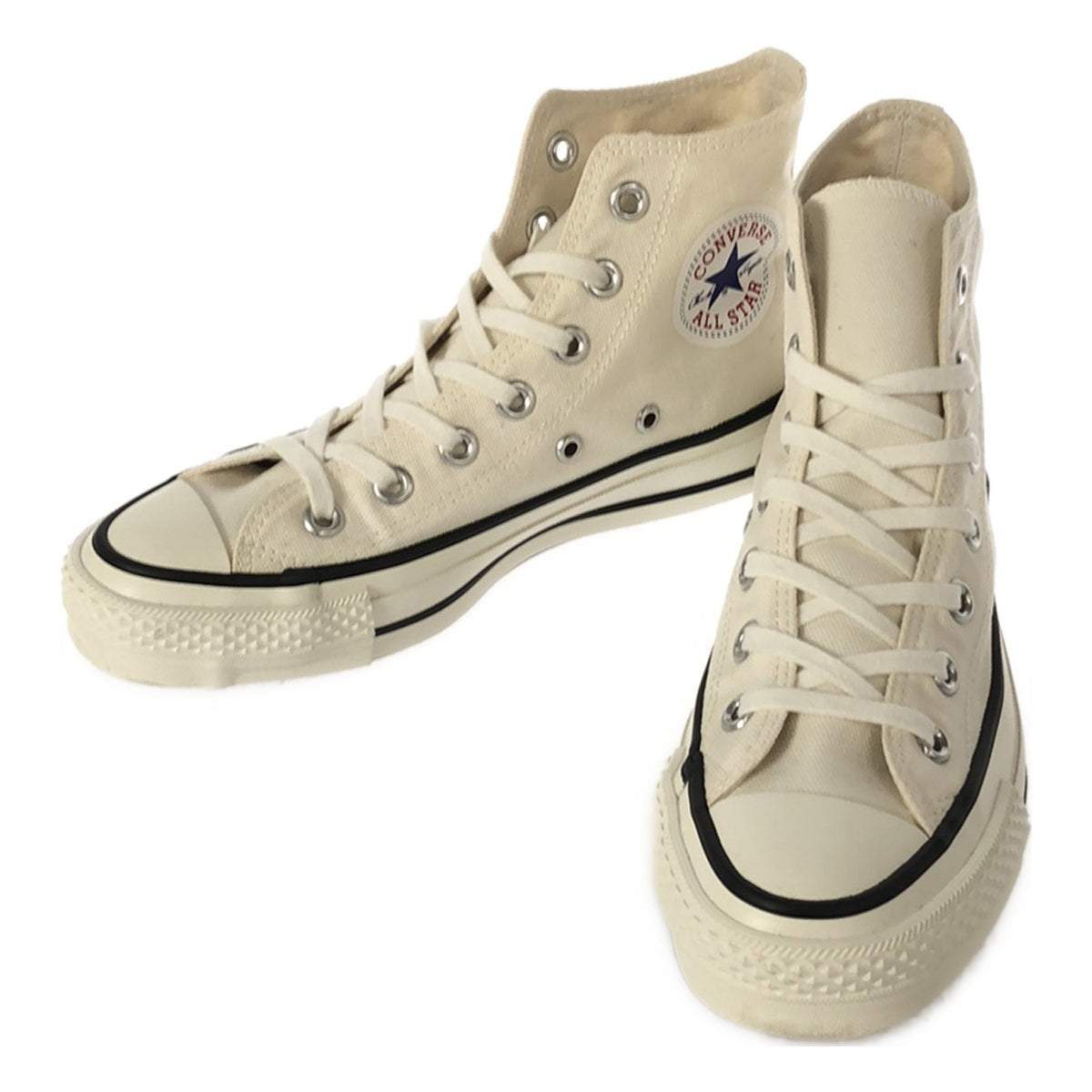 [狀況良好] CONVERSE CANVAS ALL STAR J HI 高筒運動鞋 |尺寸 4 |白色 |女性的