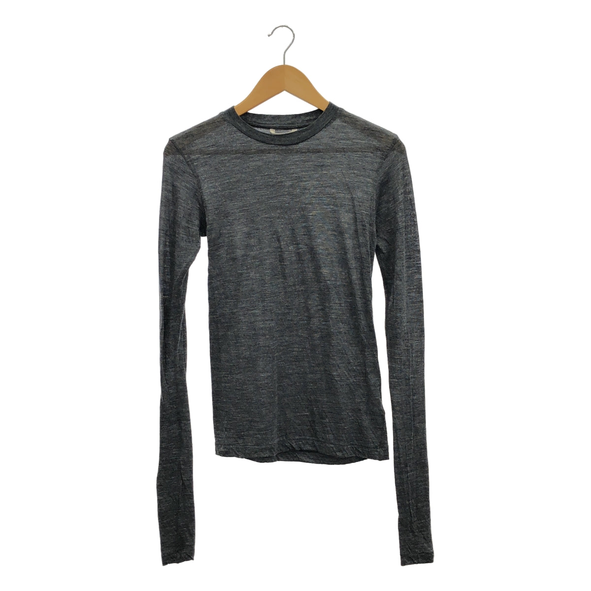 AURALEE / オーラリー | 2023AW | SUPER SOFT WOOL SHEER L/S TEE / クルーネック ニット カットソー | 1 |