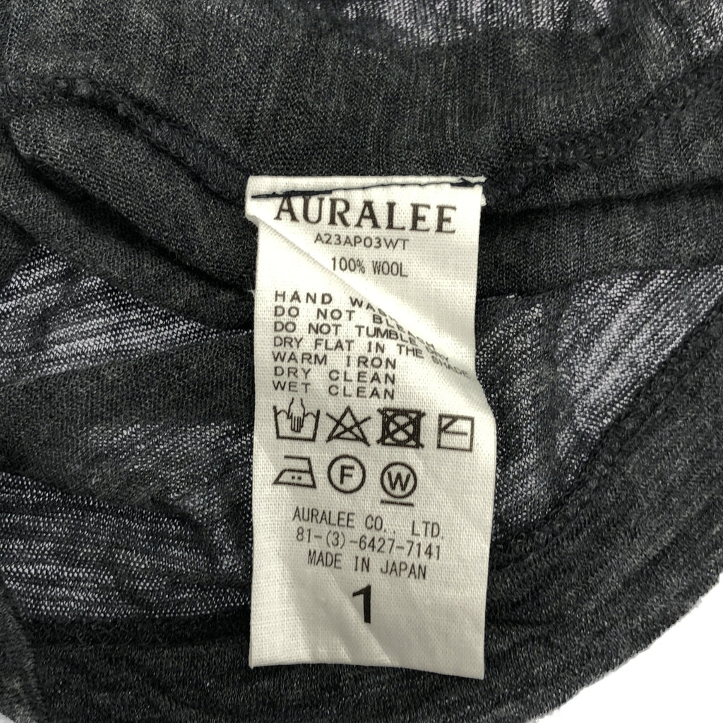AURALEE / オーラリー | 2023AW | SUPER SOFT WOOL SHEER L/S TEE / クルーネック ニット カットソー | 1 |