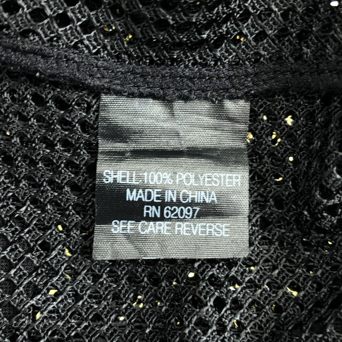 [狀況極佳] VIVIENNE TAM | 亮片無袖網紗洋裝 | 尺寸 2 | 黑色/金色 | 女款