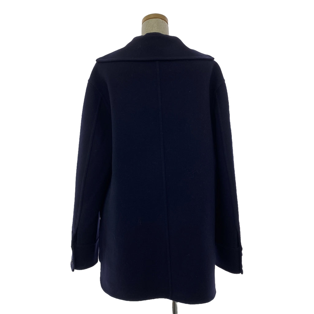 【美品】  JIL SANDER / ジルサンダー | 2022AW | ヴァージンウール コート | 34 | ネイビー | レディース