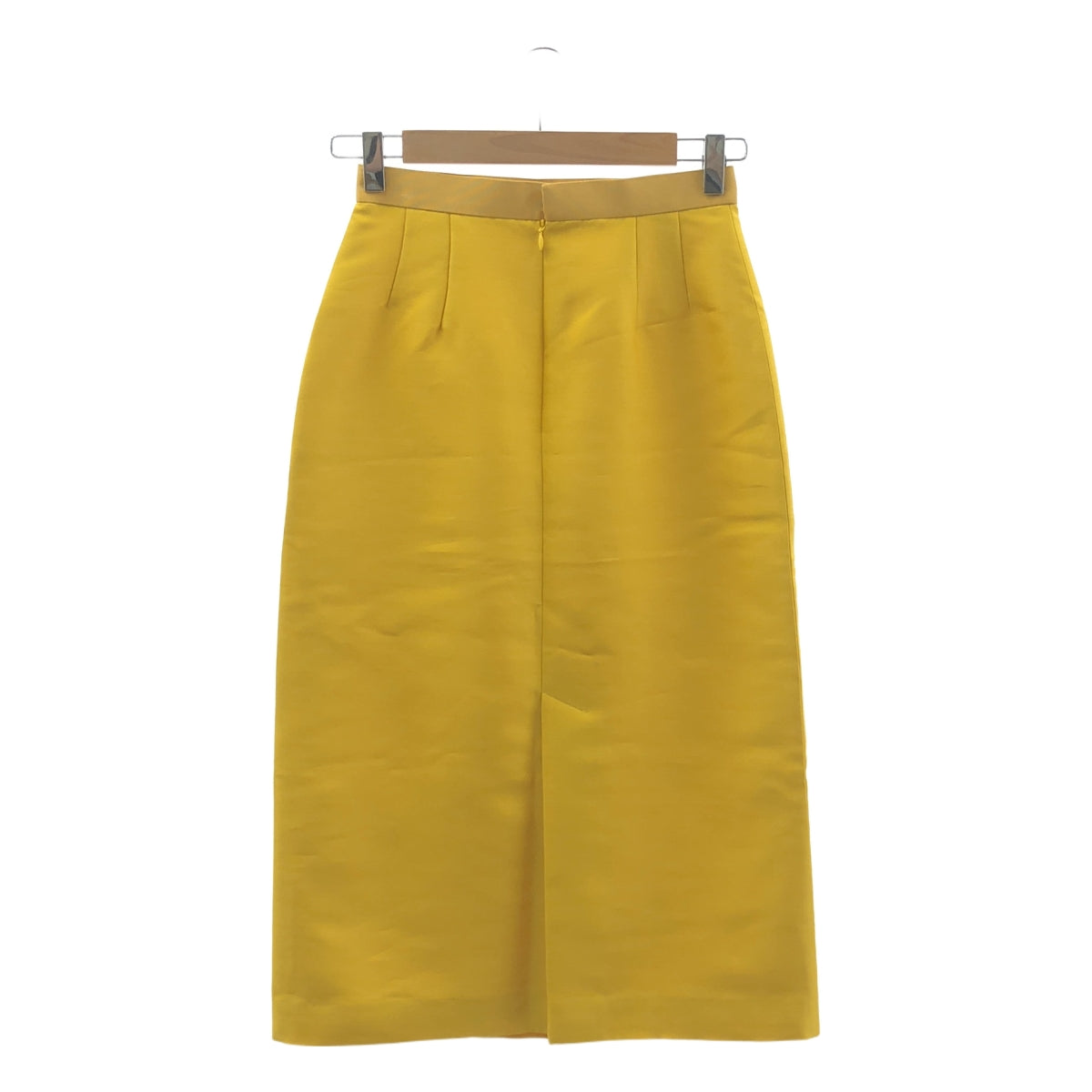 STRASBURGO | 羊毛絲質後開衩裙 | 36 | 黃色 | 女款