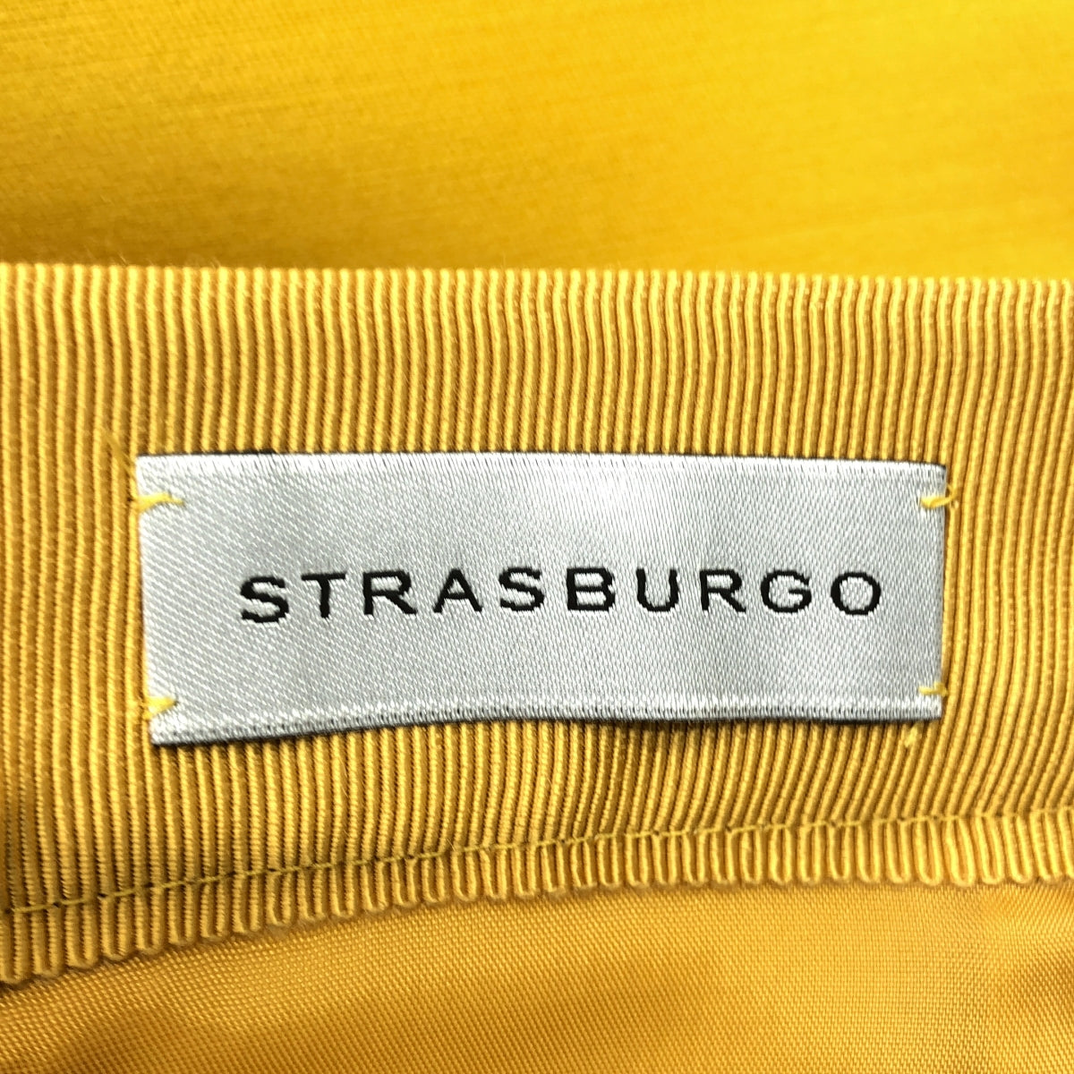STRASBURGO / ストラスブルゴ | ウール シルク バックスリット スカート | 36 | イエロー | レディース
