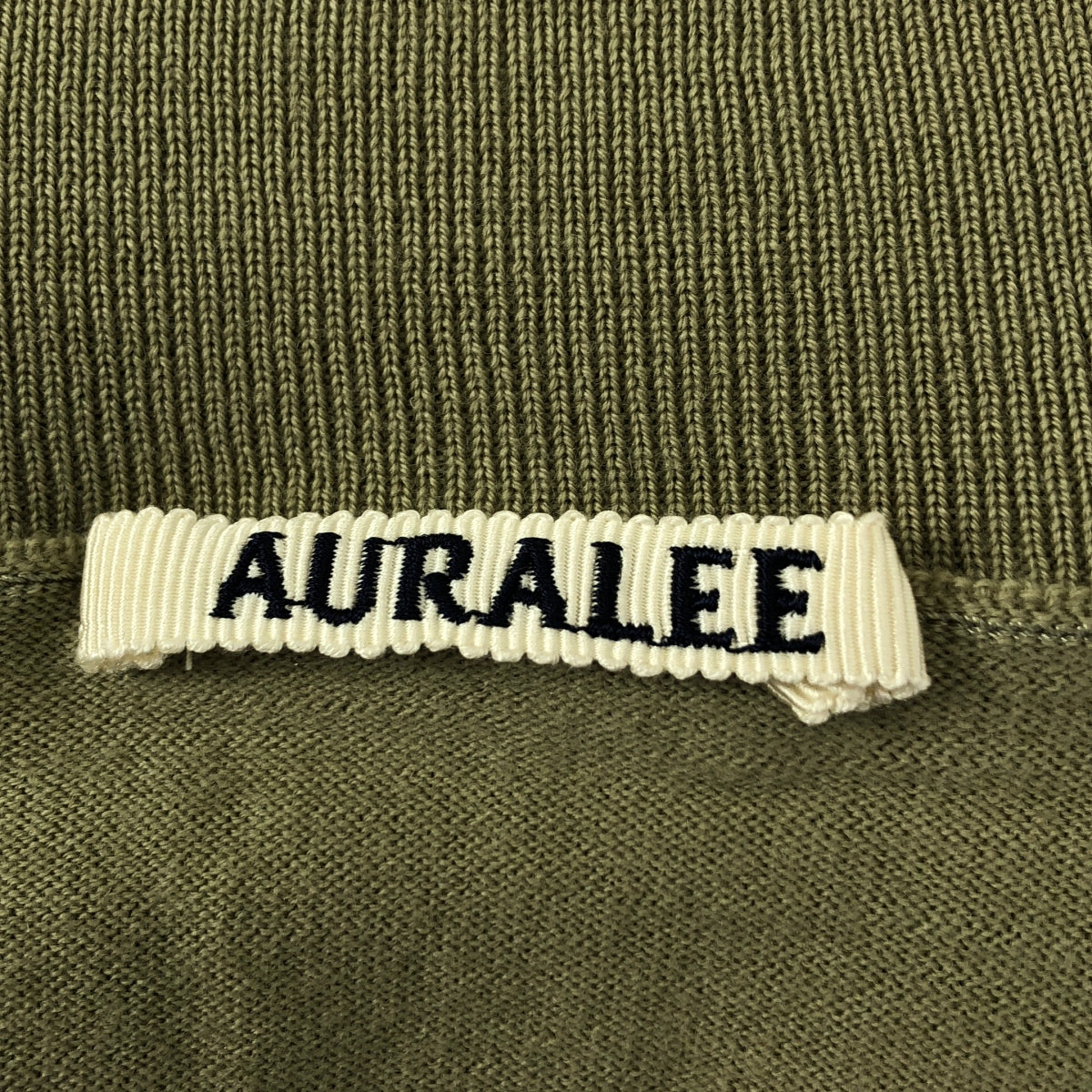 AURALEE | 2023 秋冬超高紗布羊毛針織高領毛衣 | 3 碼 | 卡其色 | 男款